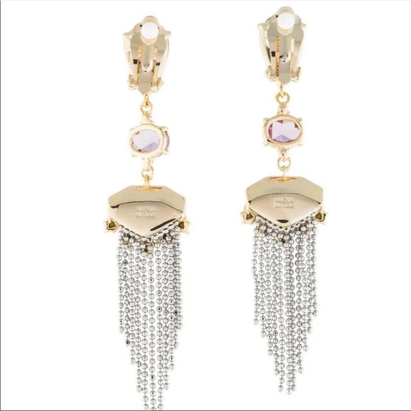 Alexis Bittar Gold and Silver Chandelier Earrings - Picture 3 of 5